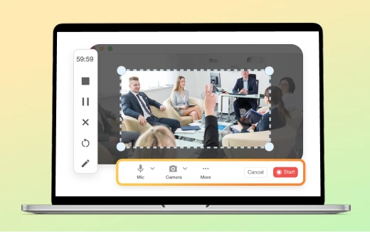 Visla screen recording tool capturing on-screen actions with annotation features for better clarity.